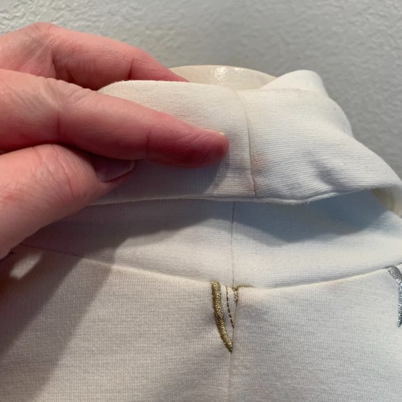 Vintage Kimi Collection cream cotton jacket with hearts size M excellent cond - Picture 6 of 15